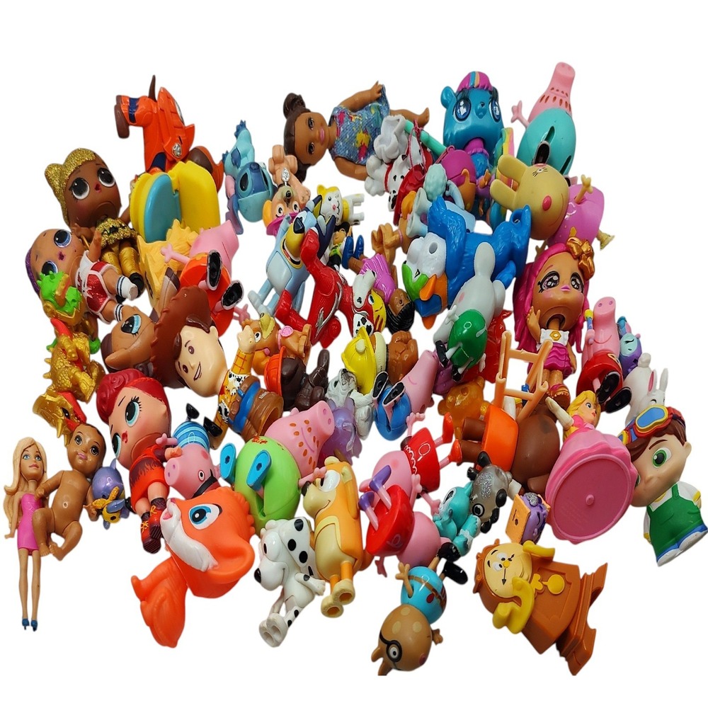 Bag of Vintage and New Toys Bluey Disney McDonalds Paw Patrol Lol‎ Others Lot 61